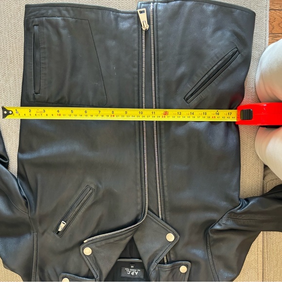 A.P.C. - leather motorcycle jacket - xs - Picture 10 of 14